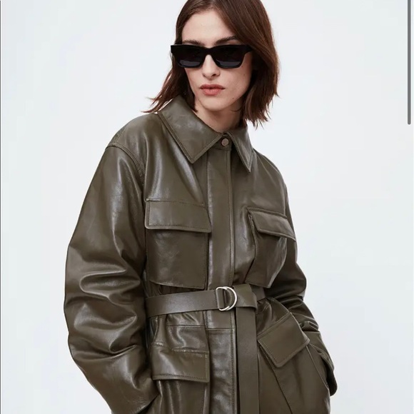 ANINE BING Leather Monroe -Oversized Style- Tag Small - Picture 6 of 16